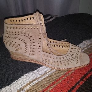 Vaneli lace up sandal bootie